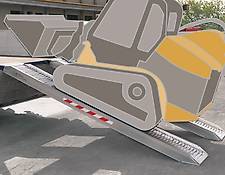 Metalmec Auffahrrampen Bagger Verladerampen Alurampen 4,0 m / 7,100 t Auffahrschienen Auffahrrampen Rampen M185/40 mit Rand Metalmec Auffahrrampen Bagger Verladerampen Alurampen 4,0 m / 7,100 t Auffahrschienen Auffahrrampen Rampen M185/40 mit Rand