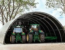 Grün Agrarzelt Lagerhalle Starke Plane: ca. 720g/m² PVC weiß / grün mit oder ohne Oberlicht, kein Fundament