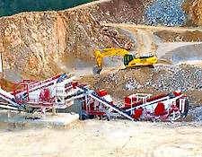Fabo PRO-150 USED MOBILE CRUSHING PLANT FOR LIMESTONE